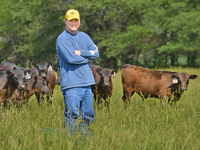Brian Marshall said prevention is as easy as treating when it comes to newborn calf health. (DTN/Progressive Farmer photo by Jim Patrico)